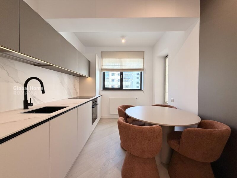 Cortina North Pipera, first rent, 3 rooms apartment + parking + terrace.