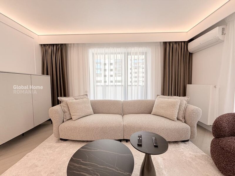 Cortina North Pipera, first rent, 3 rooms apartment + parking + terrace.