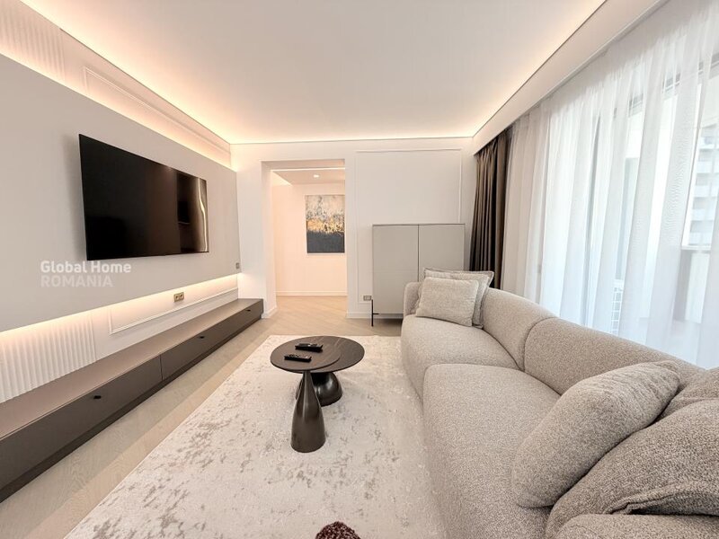 Cortina North Pipera, first rent, 3 rooms apartment + parking + terrace.