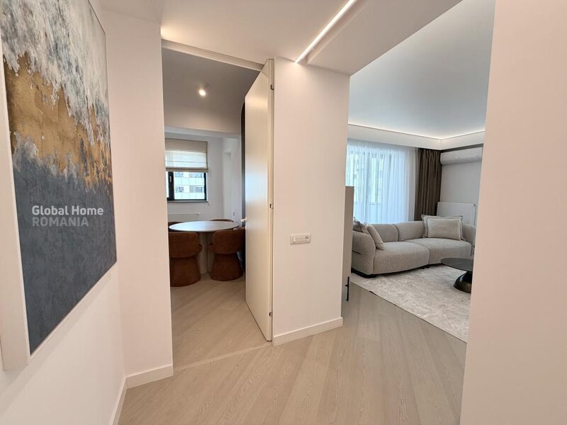 Cortina North Pipera, first rent, 3 rooms apartment + parking + terrace.