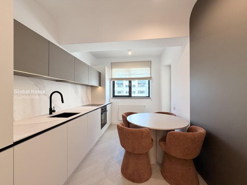 Cortina North Pipera, first rent, 3 rooms apartment + parking + terrace.