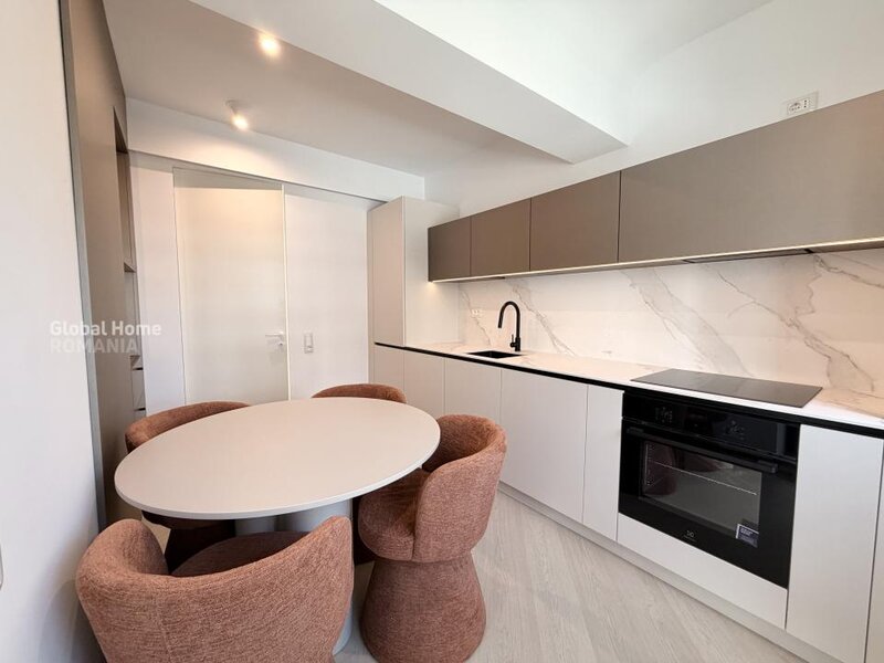 Cortina North Pipera, first rent, 3 rooms apartment + parking + terrace.